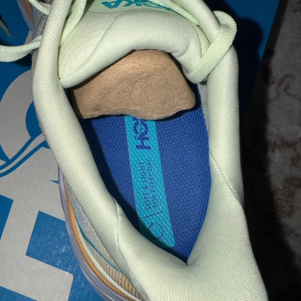 Hoka Blue and Yellow Athletic Shoes - Picture 8 of 10